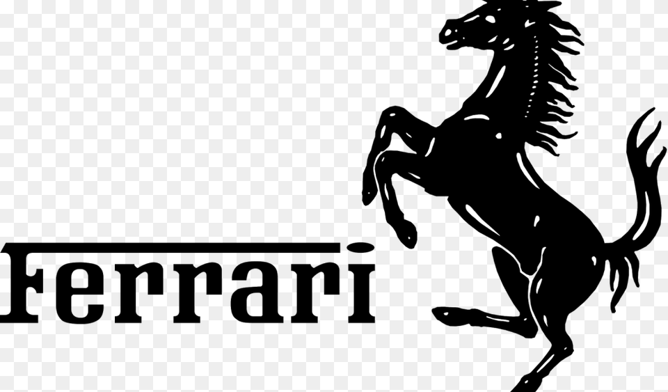 Ferrari Ferrari Horse Logo, Lighting, Silhouette, Person, Baseball Free Transparent Png