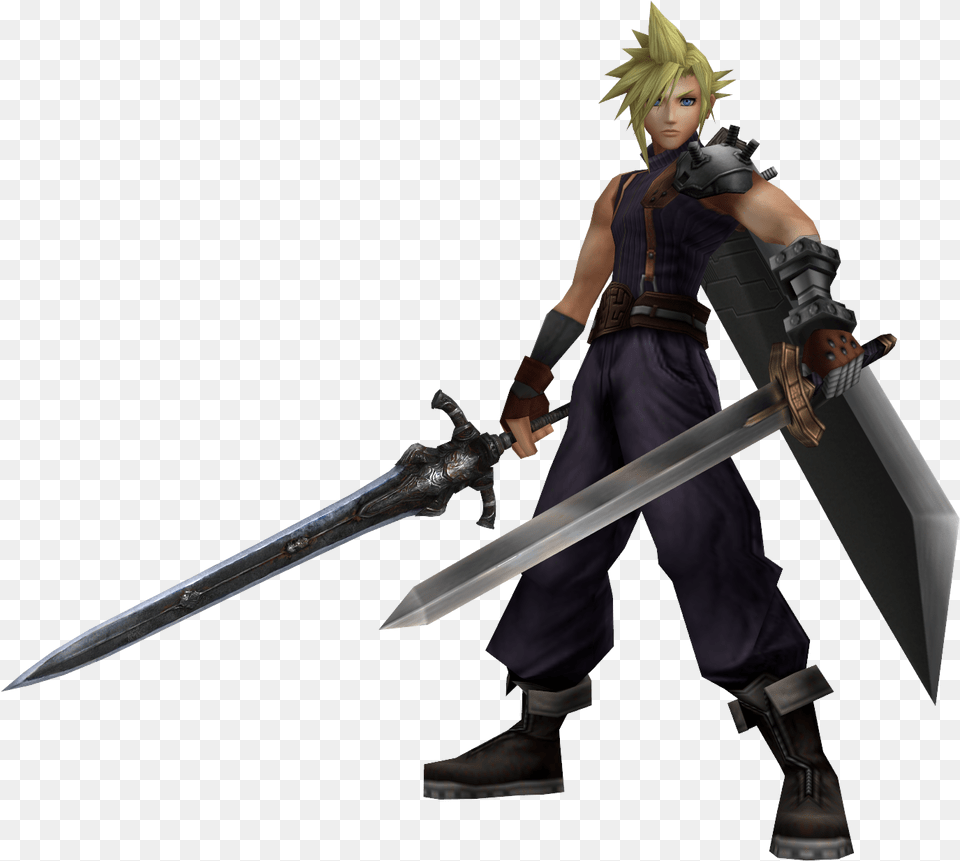 Ff7 Cloud Level 80 Paladin Armor, Sword, Weapon, Blade, Dagger Free Transparent Png