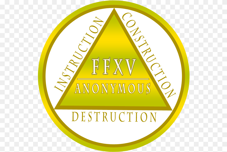 Transparent Ffxv Logo Clero, Gold, Badge, Symbol, Disk Free Png