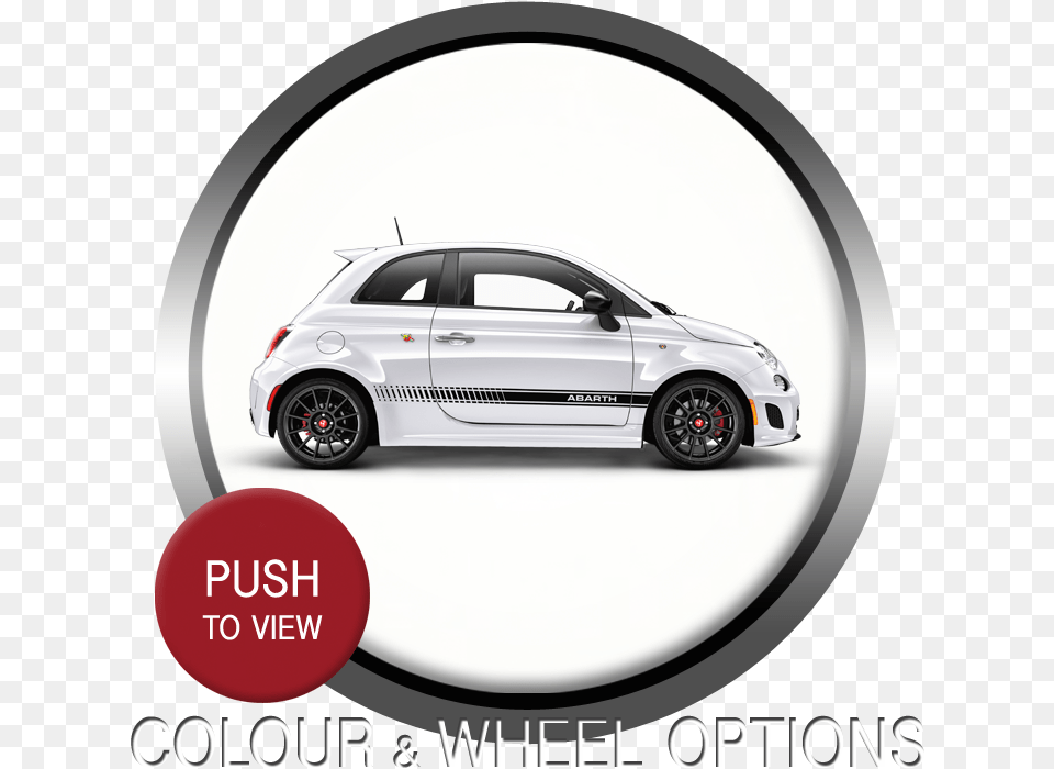 Transparent Fiat 500 Abarth Adesivi Laterali, Alloy Wheel, Vehicle, Transportation, Tire Free Png Download