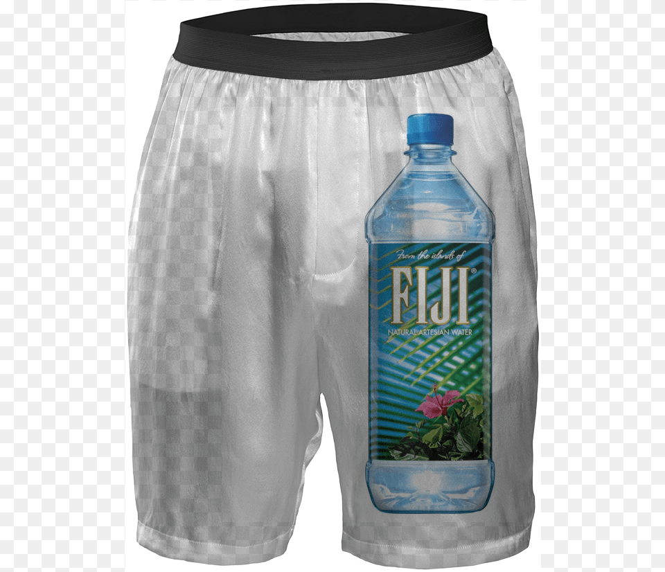 Transparent Fiji Bottle Fiji Water Bottle Pdf, Clothing, Shorts, Plant, Swimming Trunks Free Png