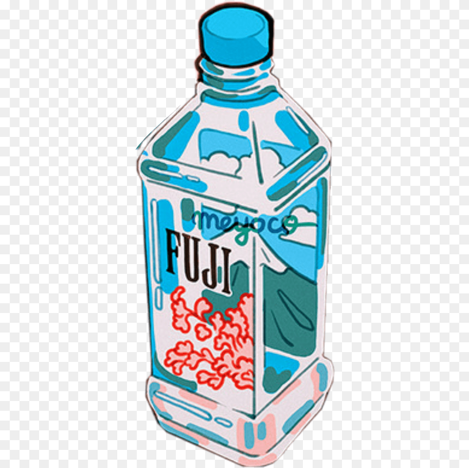 Transparent Fiji Water Aesthetic Clipart Transparent Fiji Water Aesthetic, Bottle, Water Bottle, Food, Ketchup Png