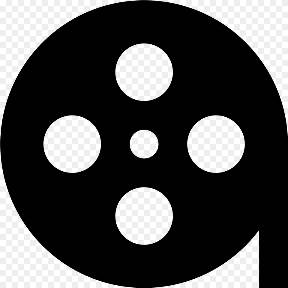 Transparent Film Roll Icon, Gray Png Image