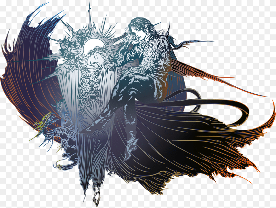 Final Fantasy Final Fantasy 15 Logo, Person, Pattern, Accessories, Face Free Transparent Png