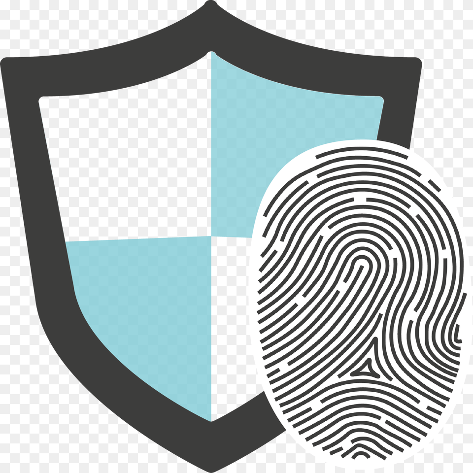 Transparent Fingerprint Vector Fingerprint Clipart No Background, Armor, Shield Free Png Download