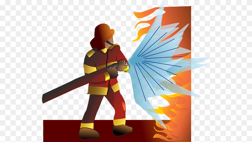 Transparent Fire Fighter Clipart, Adult, Male, Man, Person Free Png