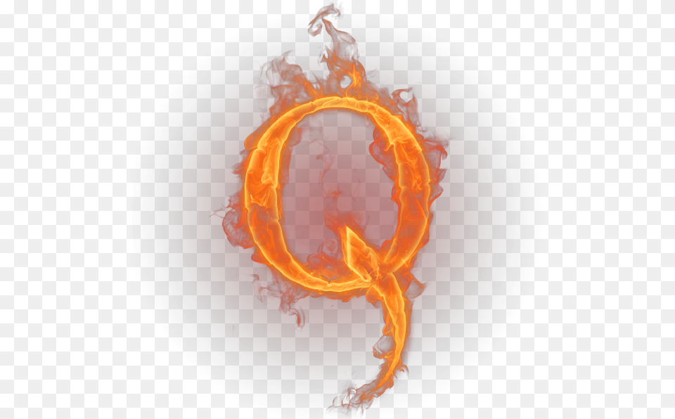 Transparent Fire Letters Letter Q Fire, Flame, Pattern, Bonfire, Accessories Png