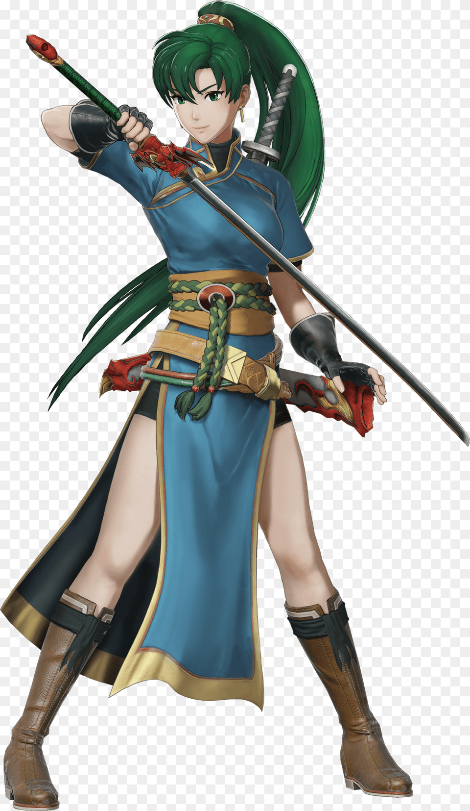 Transparent Fire Render Fire Emblem Warriors Lyn, Adult, Weapon, Sword, Person Png