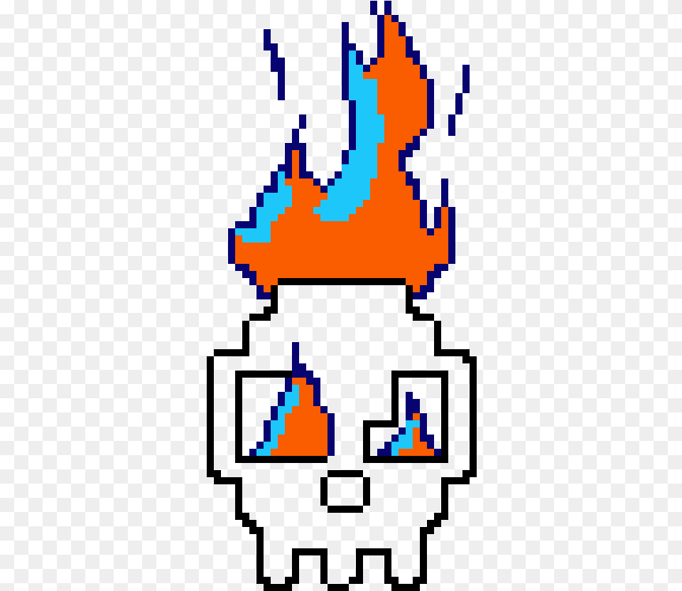 Fire Skull Grid Minecraft Pixel Art Cool, Dynamite, Weapon Free Transparent Png