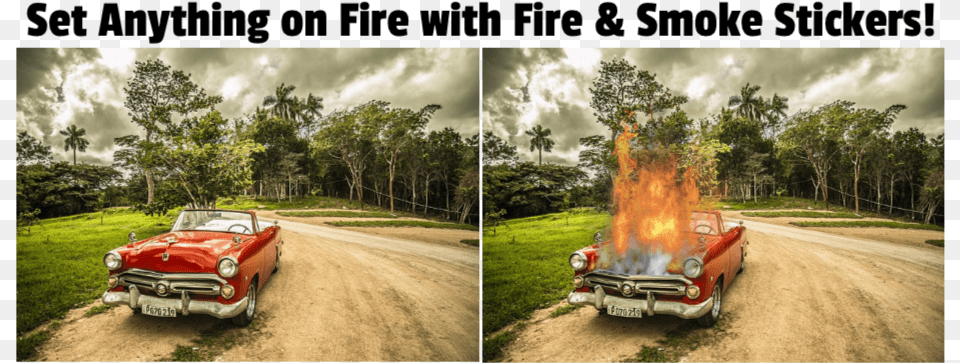 Transparent Fire Smoke Color Grading Photoshop Actions, Vegetation, Plant, Car, Vehicle Free Png Download