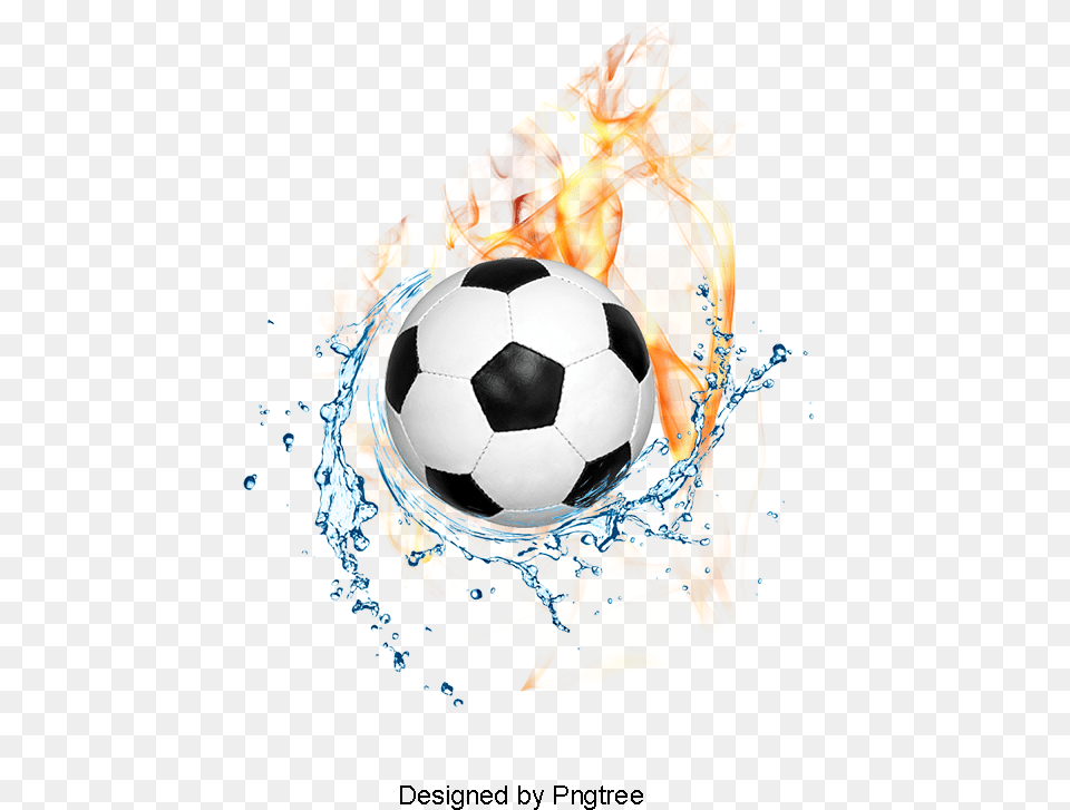 Transparent Fire Soccer Ball, Football, Soccer Ball, Sport, Advertisement Png