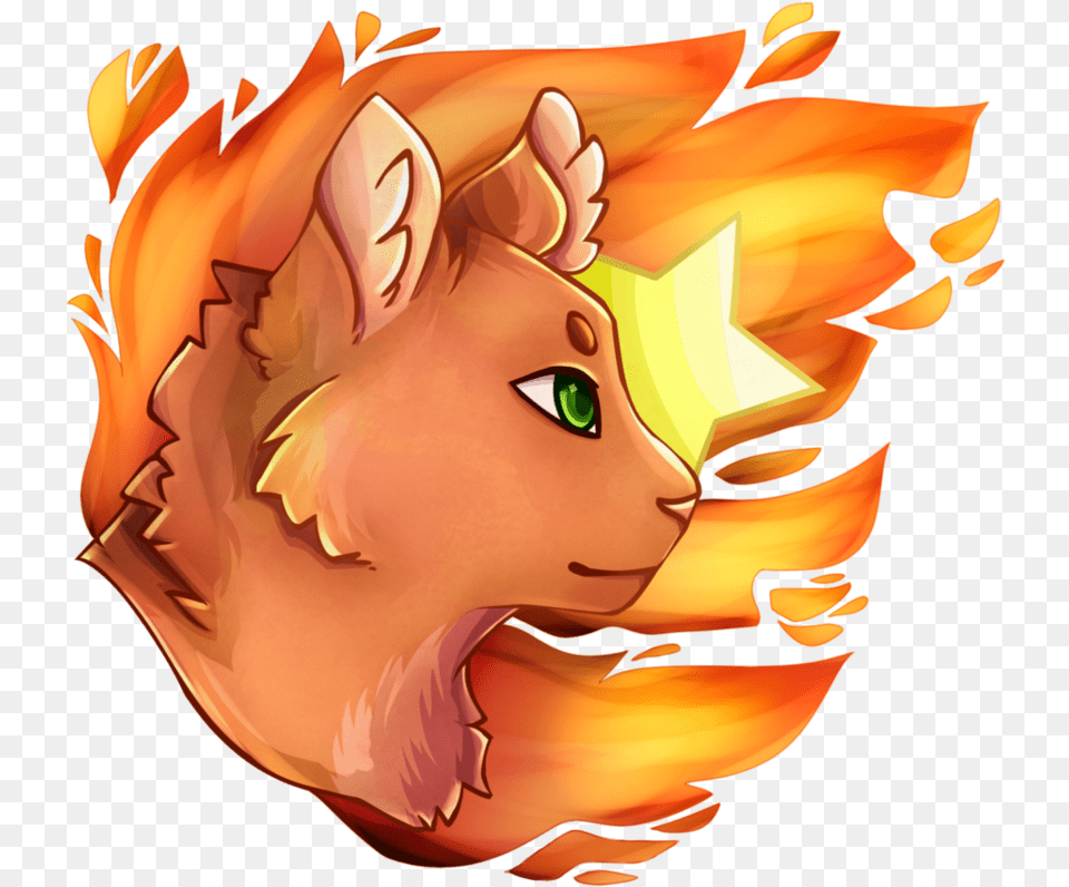 Fire Star Warrior Cats Drawings Easy Full Warrior Cats Firestar Drawing, Baby, Person, Face, Head Free Transparent Png