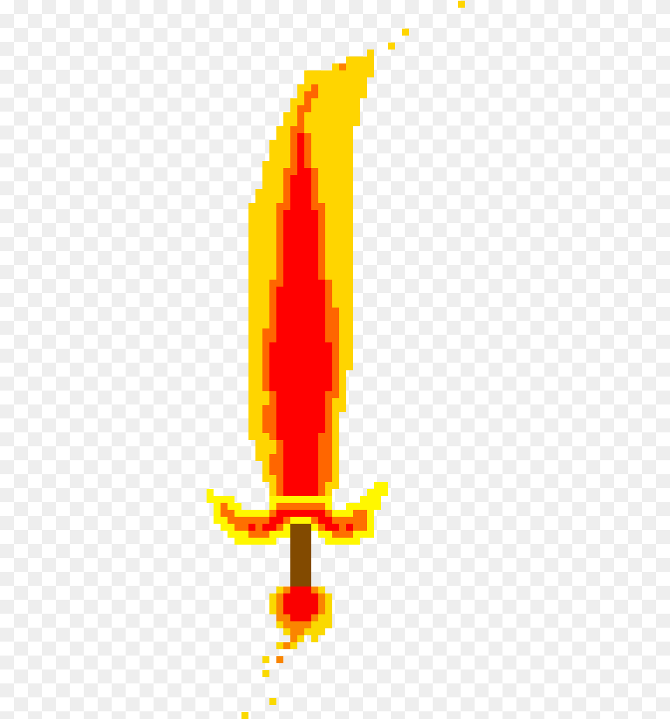 Transparent Fire Sword Fire Sword Pixel Art, Dynamite, Weapon, Outdoors Free Png
