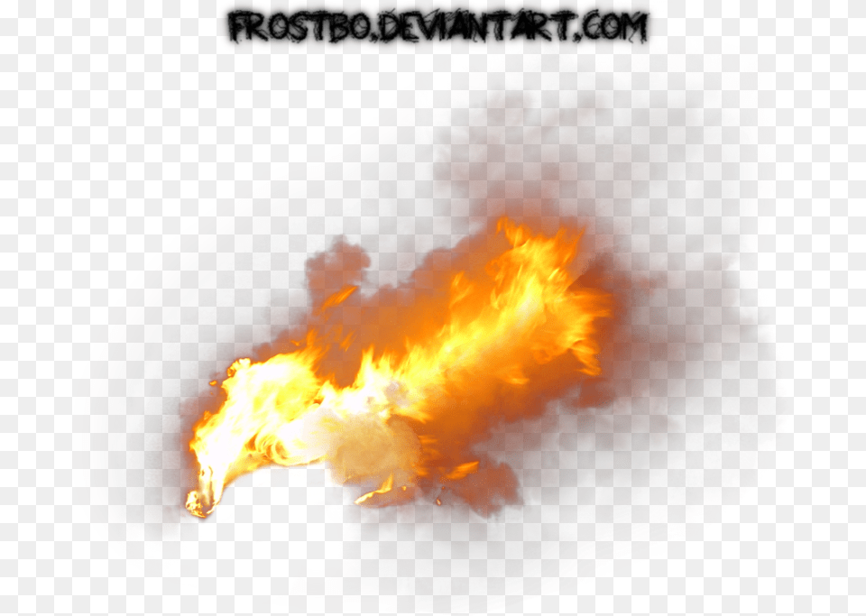 Transparent Fire With Smoke, Flame, Bonfire Png Image
