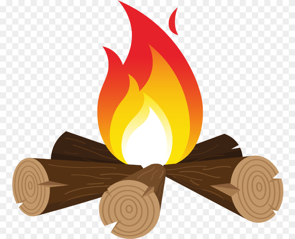Firepit Cartoon Picture Of Campfire, Fire, Flame, Bulldozer, Machine Free Transparent Png