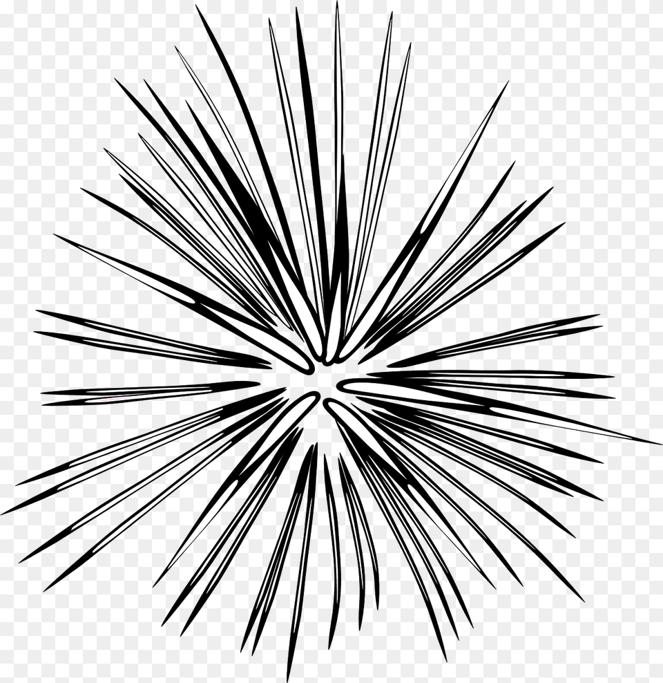 Transparent Fireworks Clipart Black And White, Chandelier, Lamp Png Image