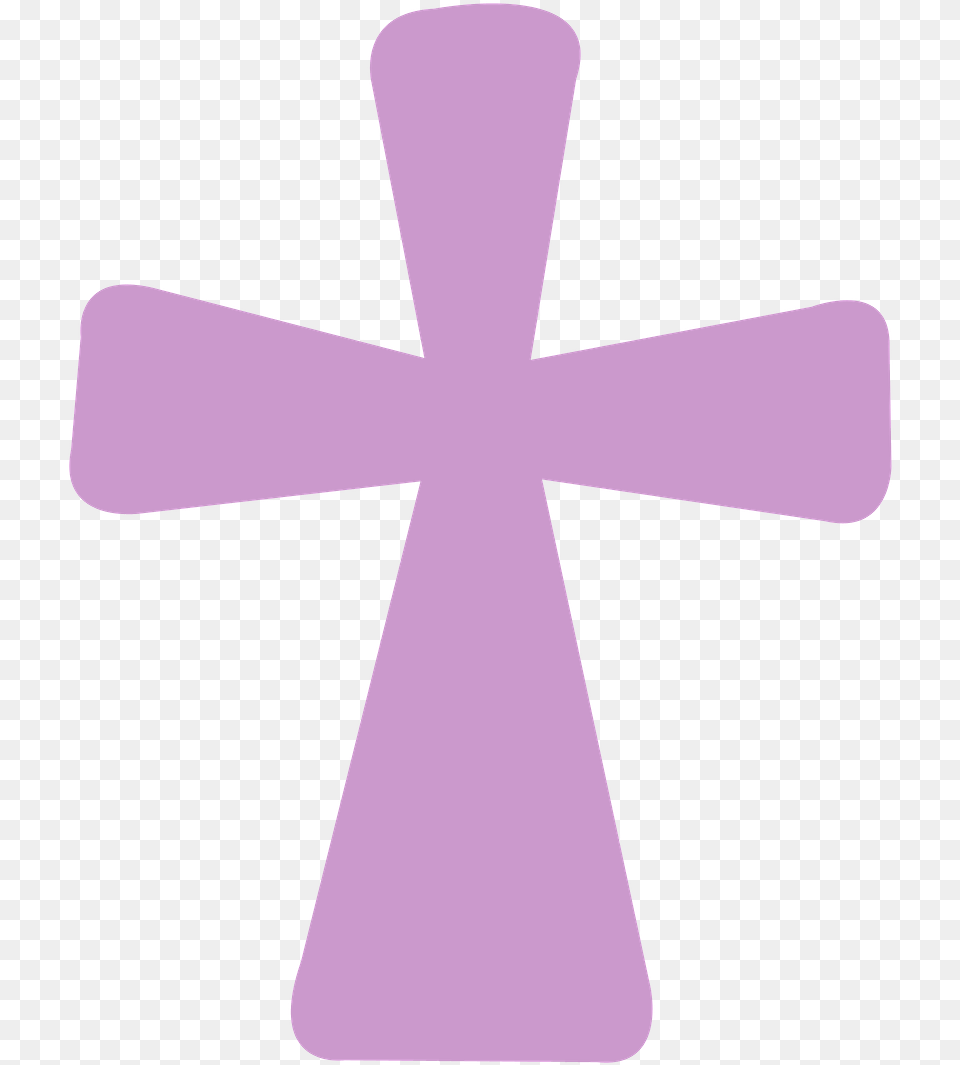 Transparent First Communion Baptism Transparent Cross, Purple, Symbol, Accessories, Formal Wear Free Png