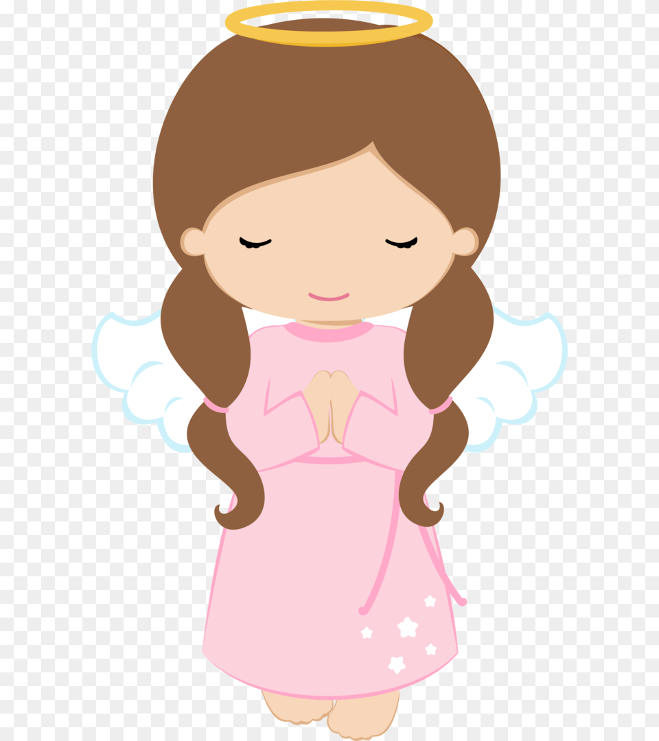 Transparent First Communion Clipart Angel Girl, Baby, Person, Doll, Toy Free Png