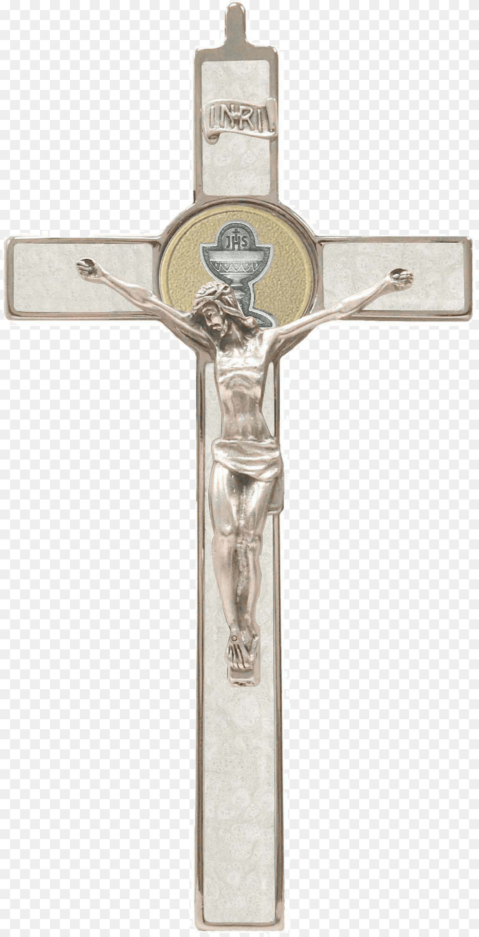 Transparent First Communion Crucifix, Cross, Symbol, Head, Person Png Image