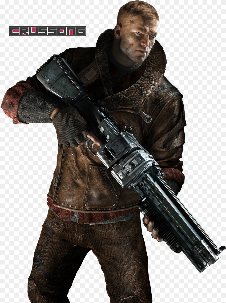 Transparent First Person Gun Wolfenstein 2 The New Colossus, Firearm, Handgun, Weapon, Rifle Png Image