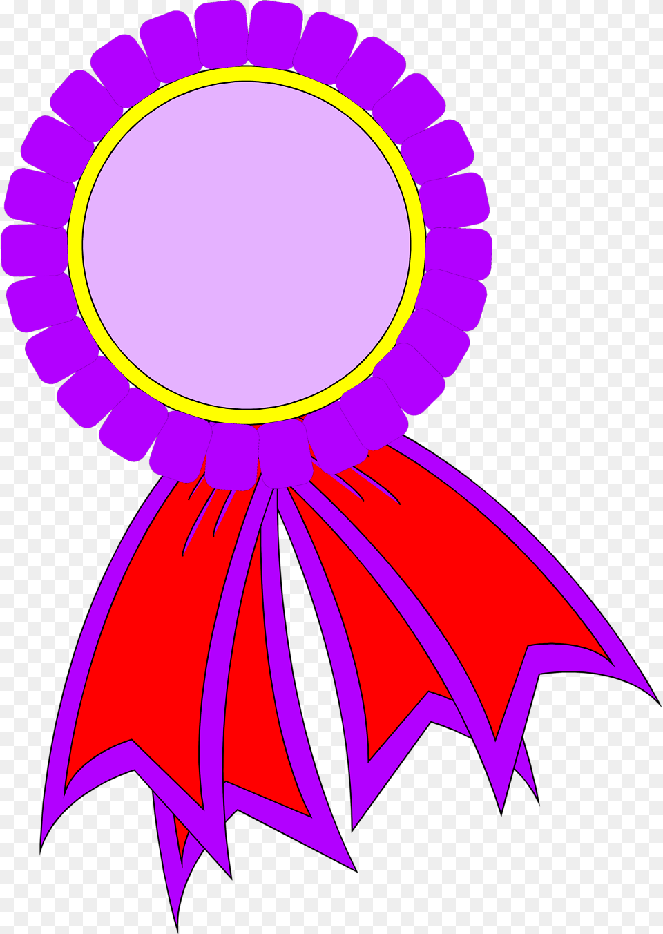 First Place Ribbon Prize Ribbon, Logo, Purple, Badge, Symbol Free Transparent Png