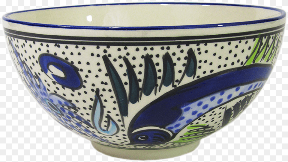 Transparent Fish Bowl Blue And White Porcelain, Art, Pottery, Soup Bowl Free Png Download