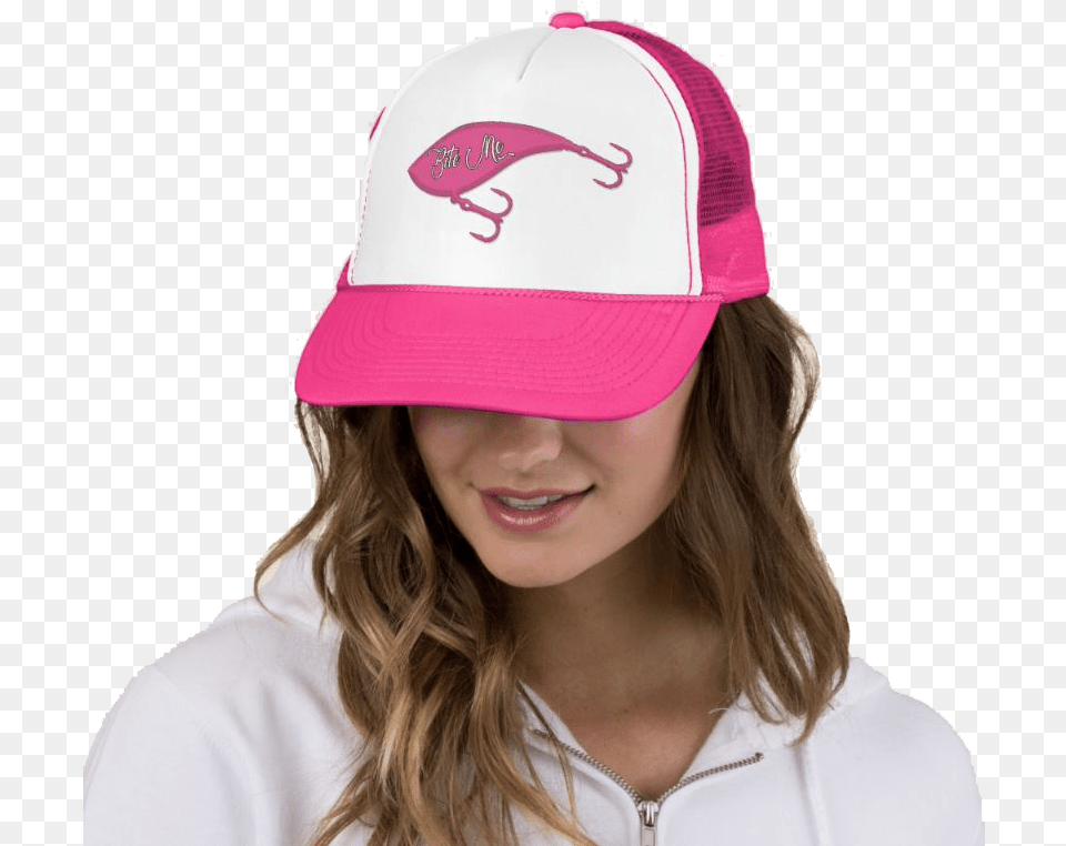 Transparent Fishing Hat Girl With Cap With Quotes, Baseball Cap, Clothing, Adult, Person Free Png