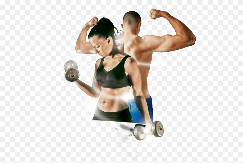 Transparent Fitness Couple Gym Workout Image, Adult, Woman, Female, Person Free Png