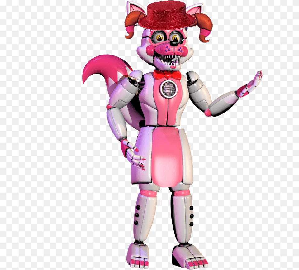 Transparent Five Nights At Freddy S Foxy Fnaf Funtime Foxy Transparent, Robot, Baby, Person, Face Png