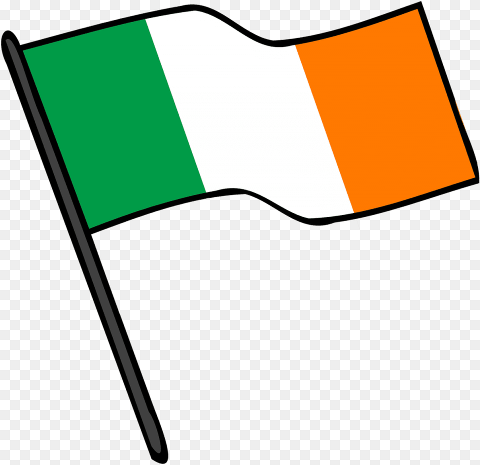 Transparent Flag Pole Clipart Color Guard Flag, Ireland Flag Png