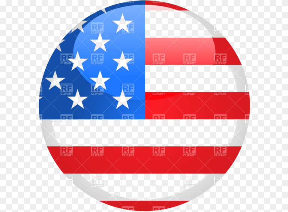 Transparent Flag Team Clipart Usa Flag Button Vector, Symbol, American Flag Png Image