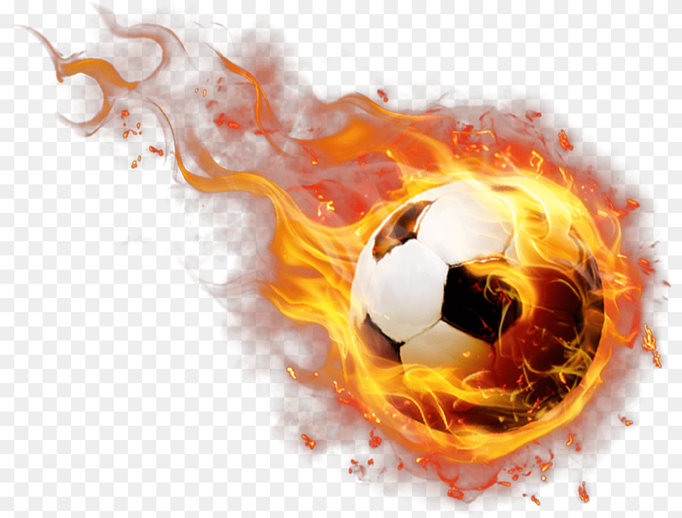 Transparent Flame Ball Fire Transparent Football, Sphere, Soccer Ball, Soccer, Sport Free Png