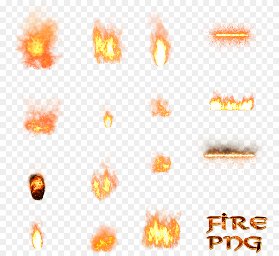 Transparent Flame Texture Anime Elements, Fire Free Png