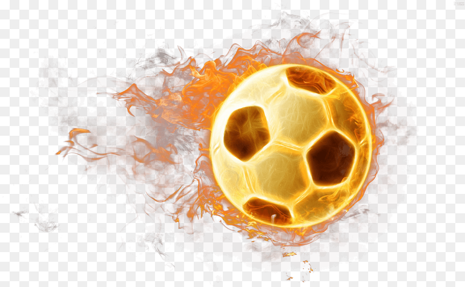 Transparent Flaming Soccer Ball, Sphere, Pattern, Bonfire, Fire Free Png Download
