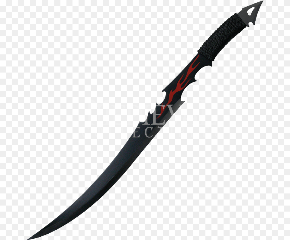 Transparent Flaming Sword Espadas De Un Filo, Blade, Dagger, Knife, Weapon Free Png Download