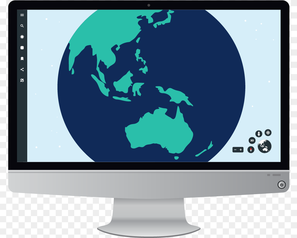 Flat World Map Asia Globe Vector, Screen, Monitor, Hardware, Electronics Free Transparent Png