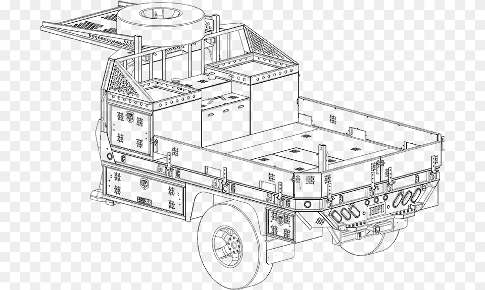 Flatbed Tow Truck Clipart Truck Flatbed Blueprints, Gray Free Transparent Png