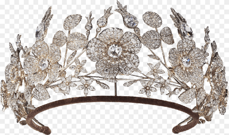 Transparent Floral Crown Bedford Tiara, Accessories, Jewelry, Chandelier, Lamp Free Png