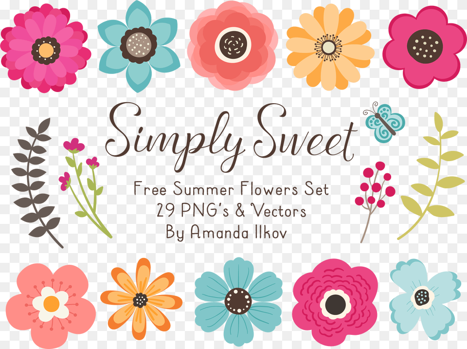 Transparent Floral Header Cute Flower Clipart, Envelope, Mail, Greeting Card, Plant Free Png Download
