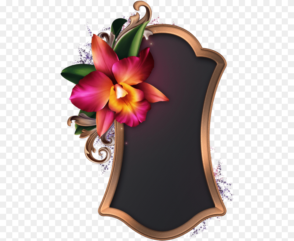 Transparent Florals Scraps Flower Frames, Art, Floral Design, Graphics, Pattern Png Image