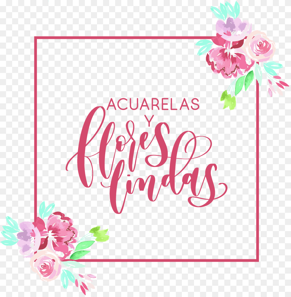 Flores Acuarela Calligraphy, Envelope, Greeting Card, Mail, Flower Free Transparent Png