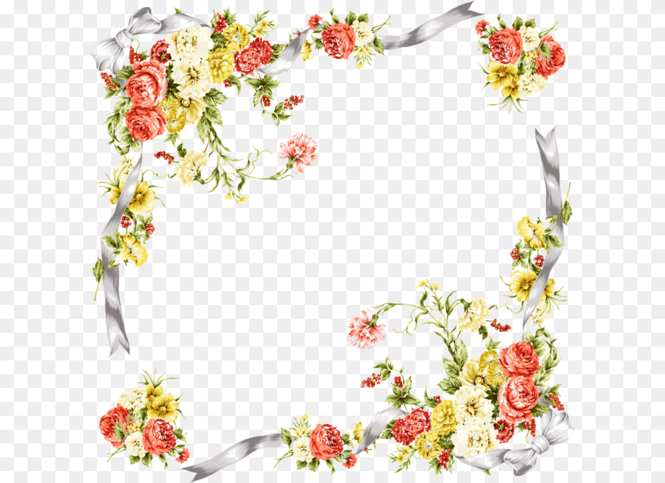 Transparent Flores Clipart Moldura De Flores, Pattern, Graphics, Floral Design, Art Free Png Download