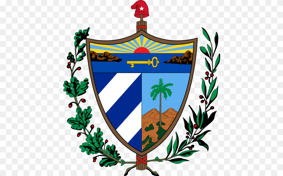 Flores Y Pajaritos Vintage Escudo De Cuba, Armor, Emblem, Symbol, Shield Free Transparent Png