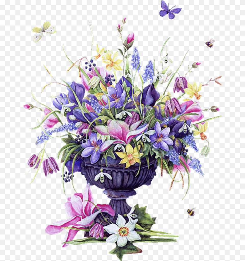 Transparent Flower Arrangement Clipart Happy Birthday Mary Jane, Art, Plant, Pattern, Graphics Png
