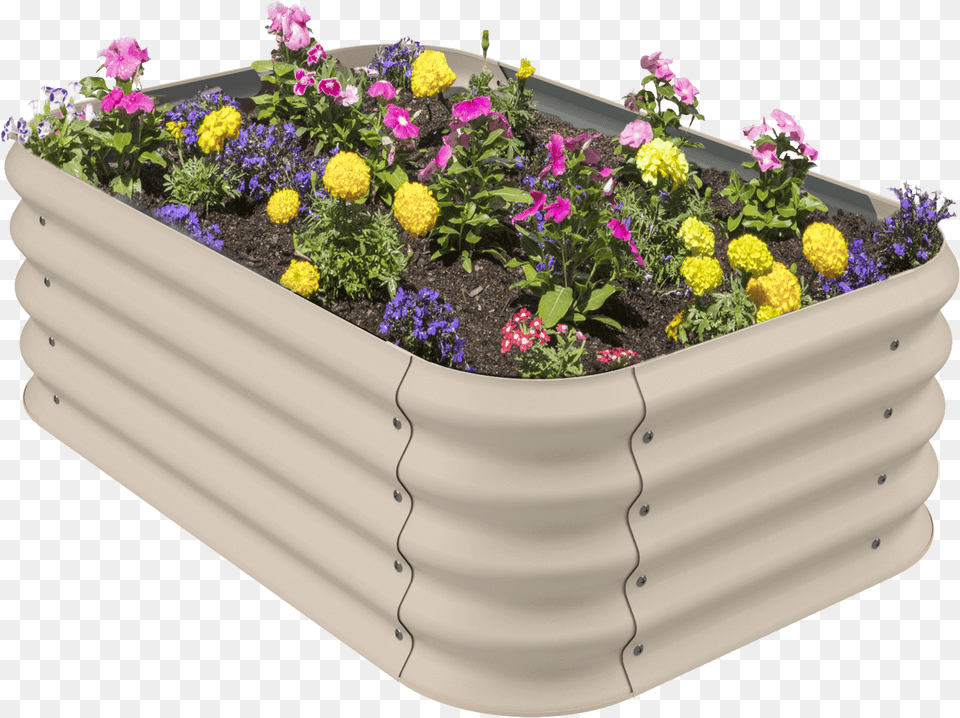 Transparent Flower Bed Stratco Corrugated Garden Bed, Jar, Plant, Planter, Potted Plant Free Png Download