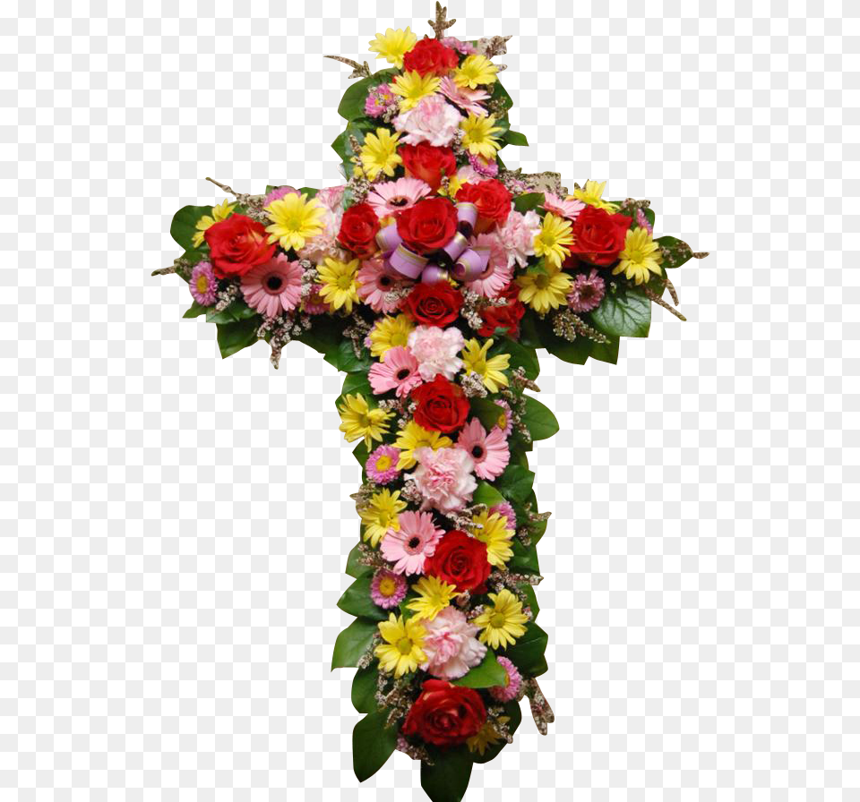 Transparent Flower Cross Bouquet, Flower Arrangement, Flower Bouquet, Plant, Art Png