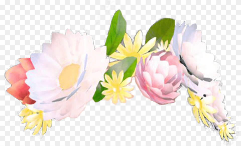 Transparent Flower Crown Tumblr Snapchat Flower Crown Transparent, Flower Bouquet, Plant, Dahlia, Daisy Free Png Download
