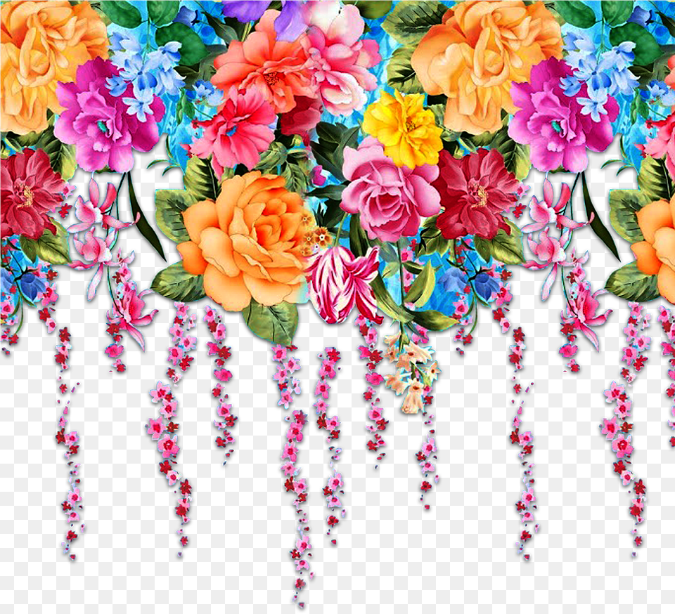 Transparent Flower Design Textile Digital Flower Design, Art, Plant, Petal, Pattern Png