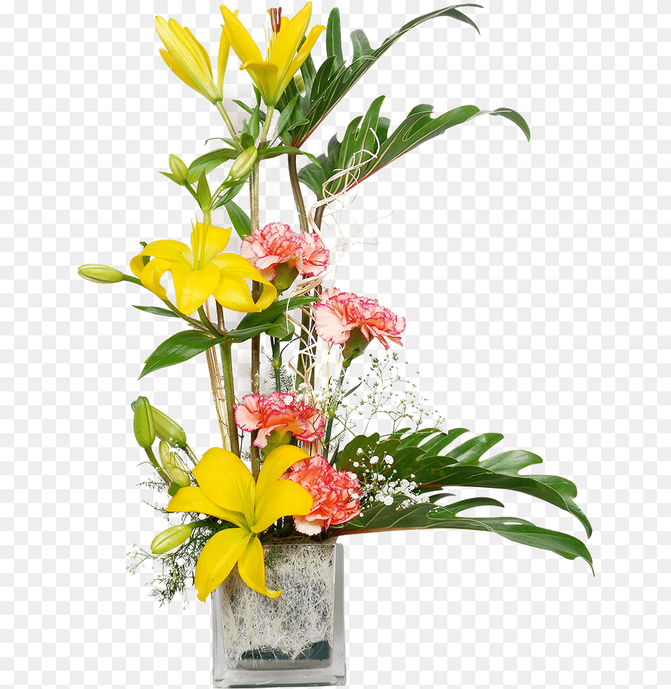 Transparent Flower Pot Flowers In Pot Hd, Flower Arrangement, Flower Bouquet, Ikebana, Plant Free Png