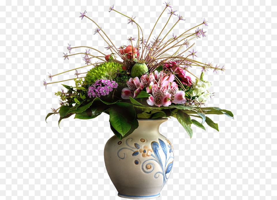 Transparent Flowers In Vase Amaryllis Boeket, Flower, Flower Arrangement, Flower Bouquet, Plant Png